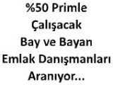 EMLAK OFİSİMİZDE ÇALIŞACAK BAYAN PAZARLAMA ELEMAN ALINACAKTIR.